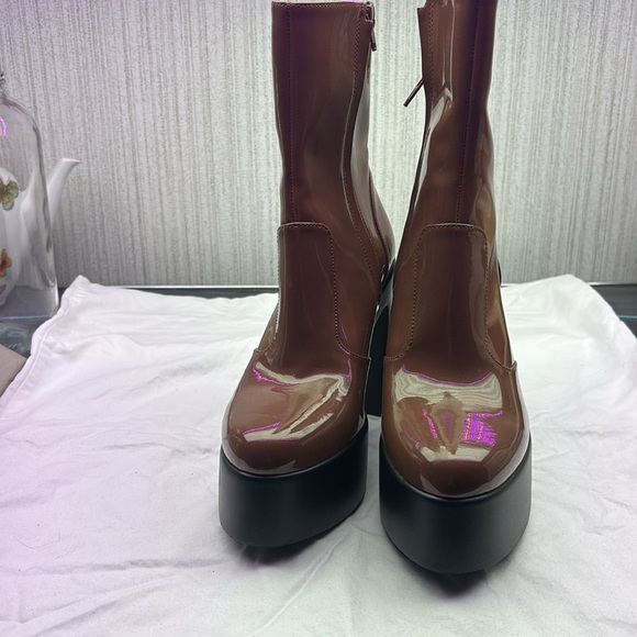 Gianni Binni Levi Platform Boots New - Picture 6 of 10